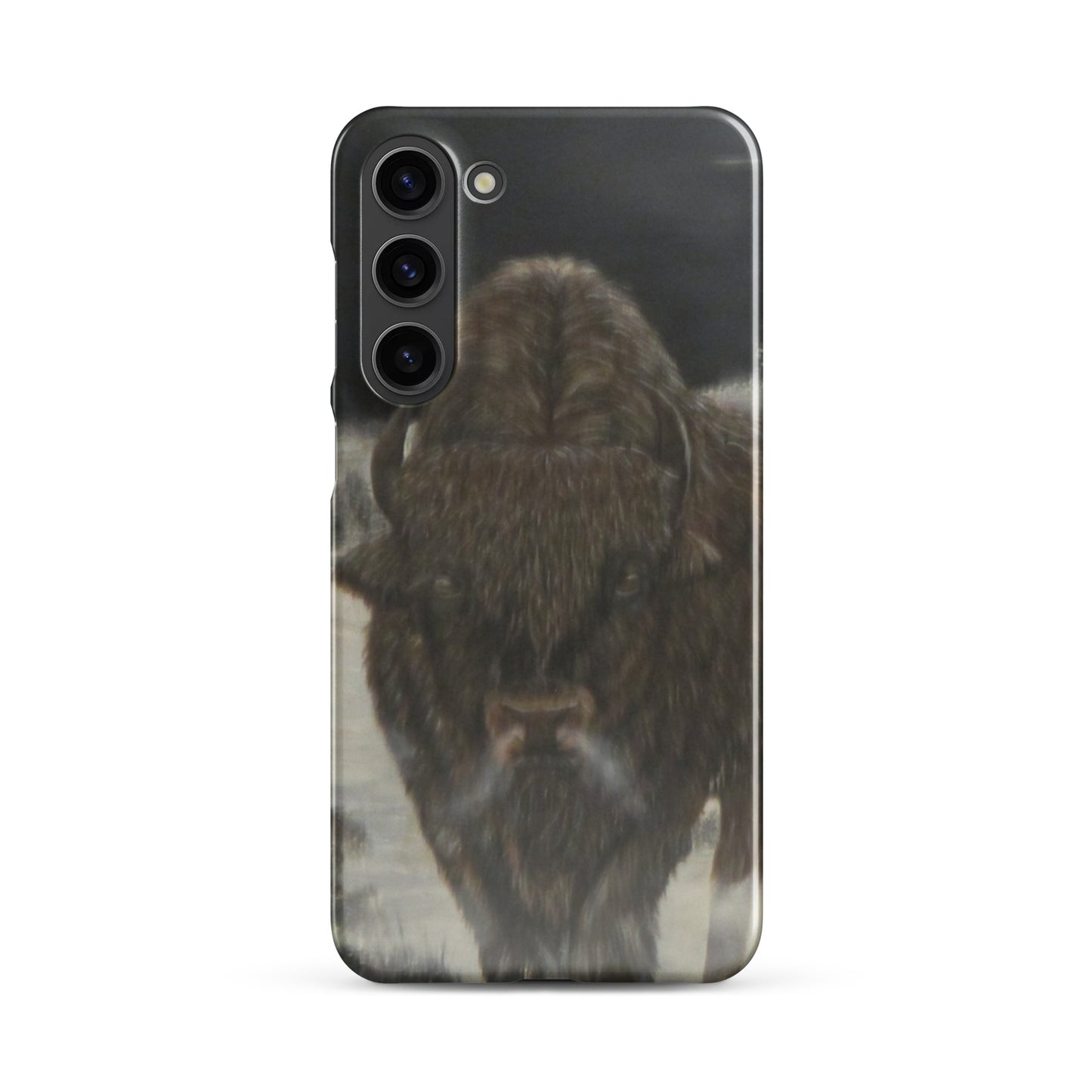 Snap Case for Samsung® with Bison Full Moon Art – Wildlife-Inspired Phone Cover