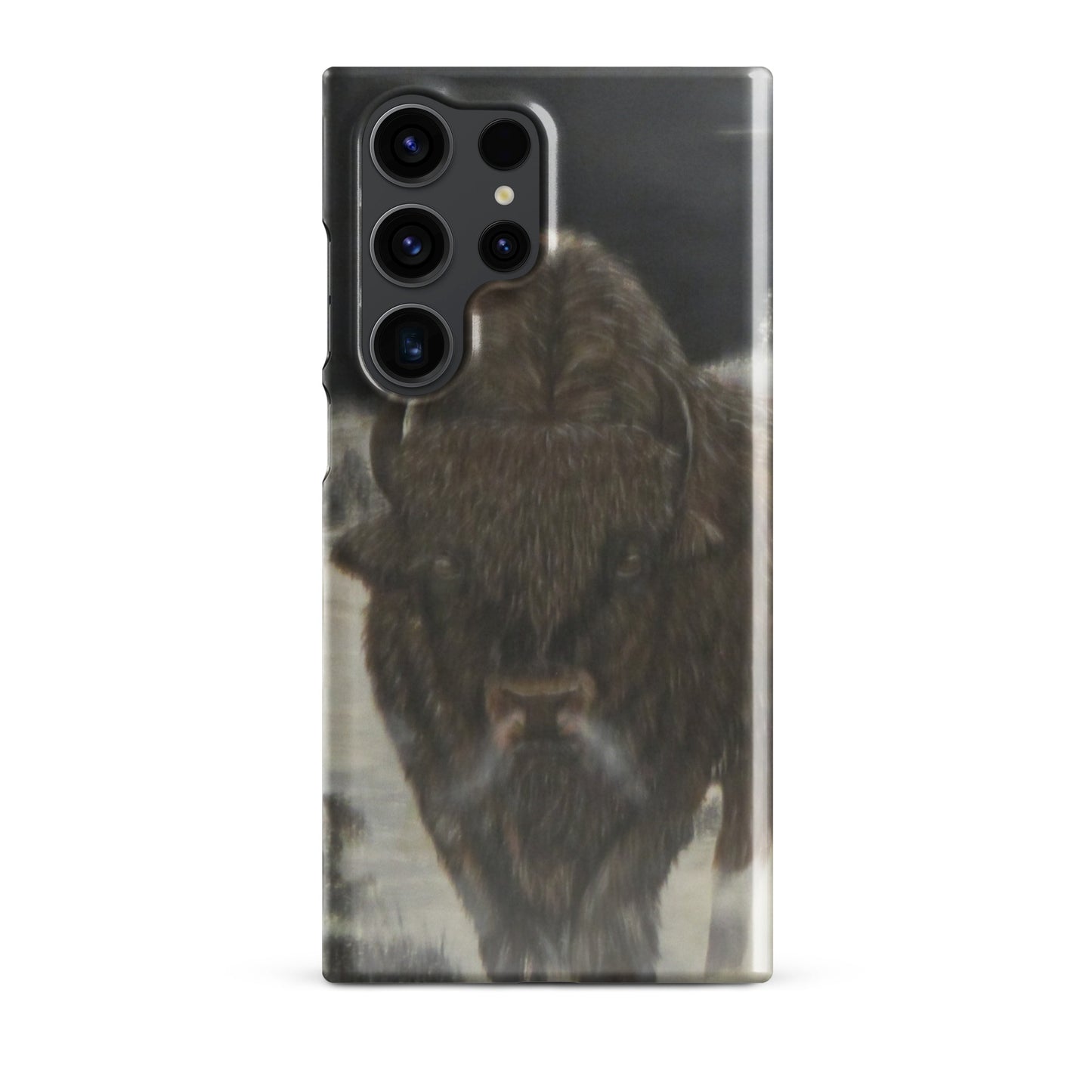 Snap Case for Samsung® with Bison Full Moon Art – Wildlife-Inspired Phone Cover