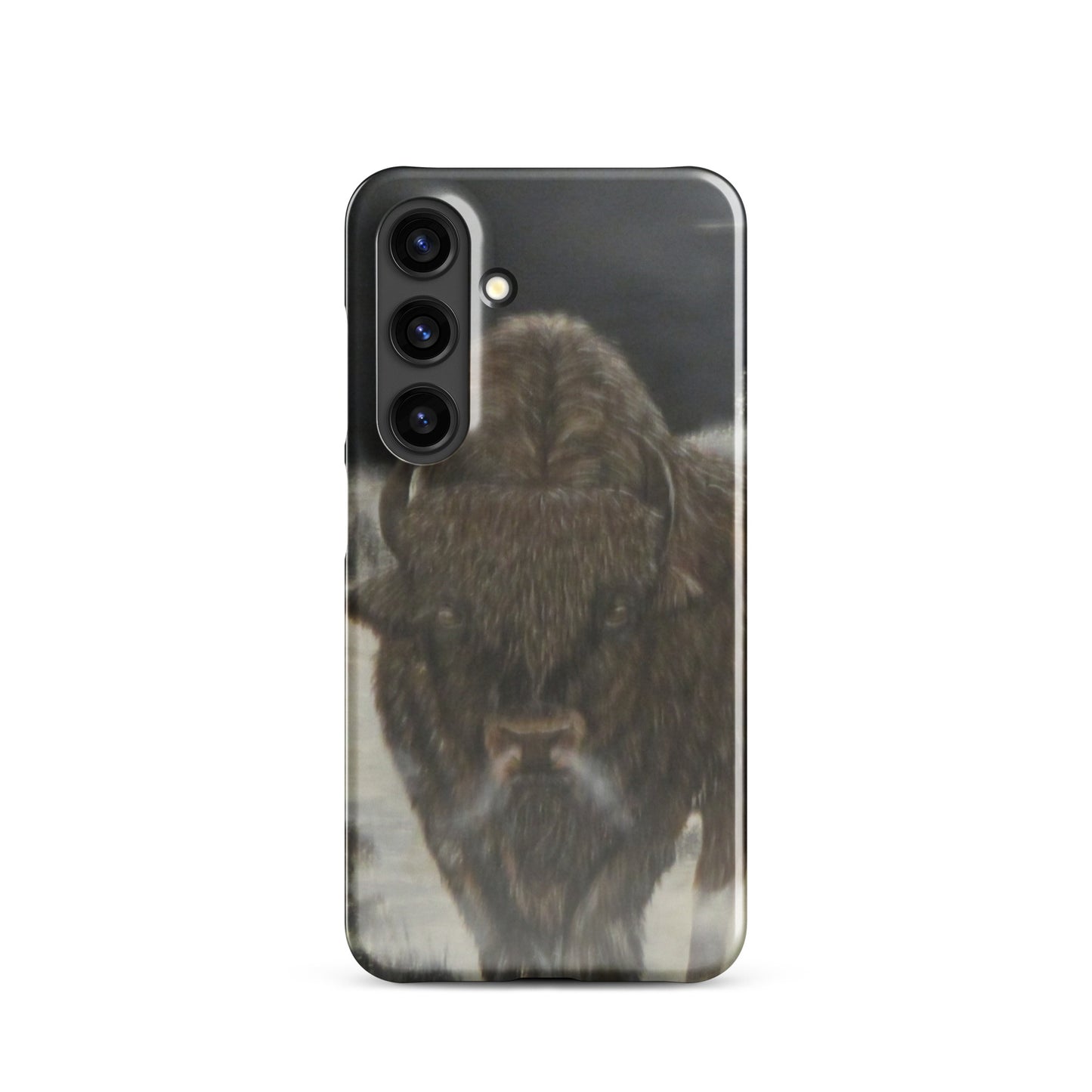 Snap Case for Samsung® with Bison Full Moon Art – Wildlife-Inspired Phone Cover