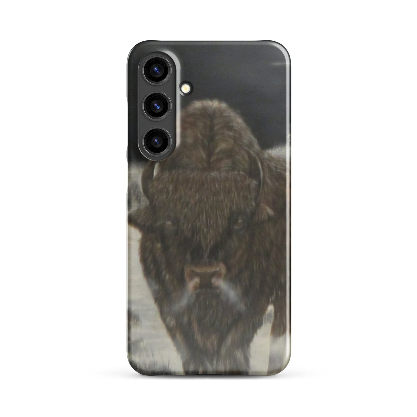 Snap Case for Samsung® with Bison Full Moon Art – Wildlife-Inspired Phone Cover