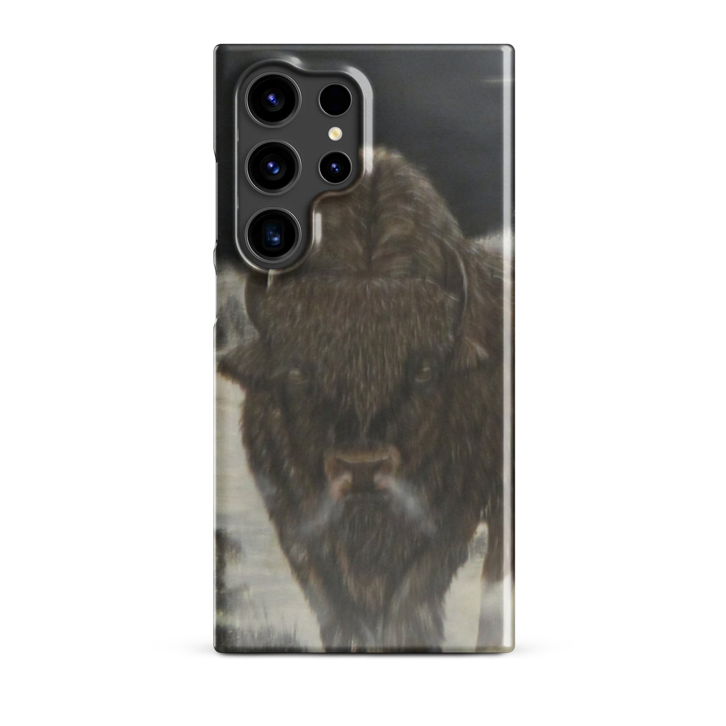 Snap Case for Samsung® with Bison Full Moon Art – Wildlife-Inspired Phone Cover