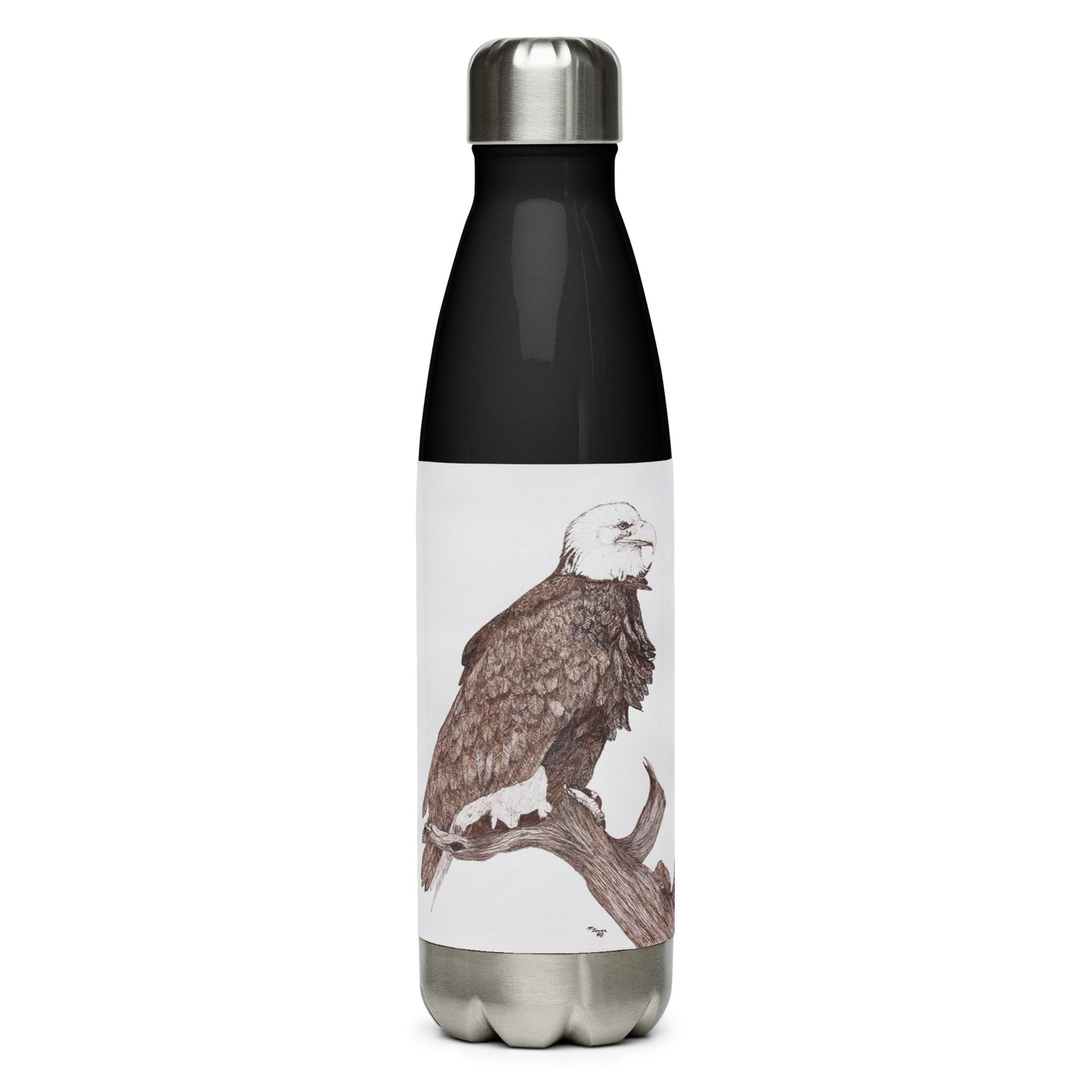 Travel mug with a handle with Eagle print