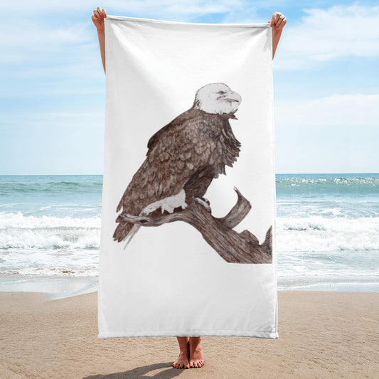 Beach Towel with Eagle