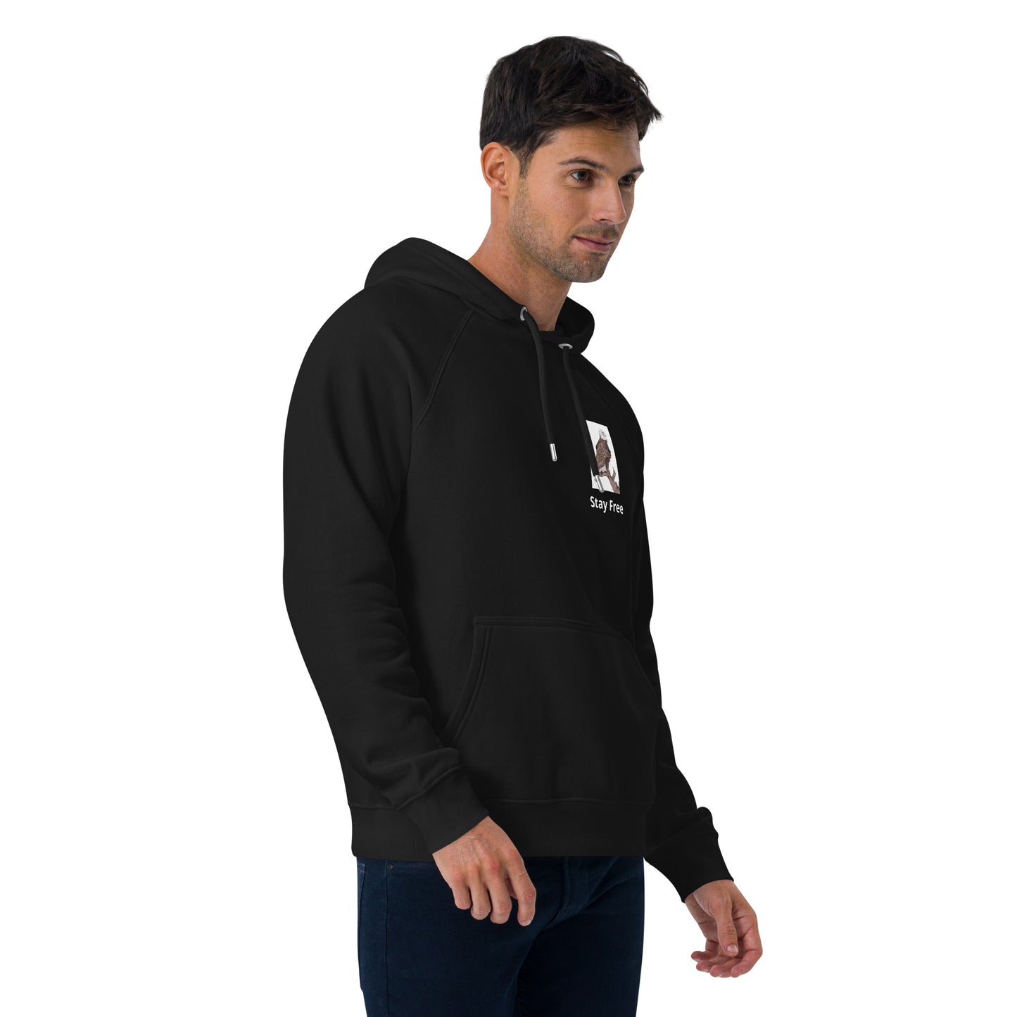 Unisex eco raglan hoodie Eagle