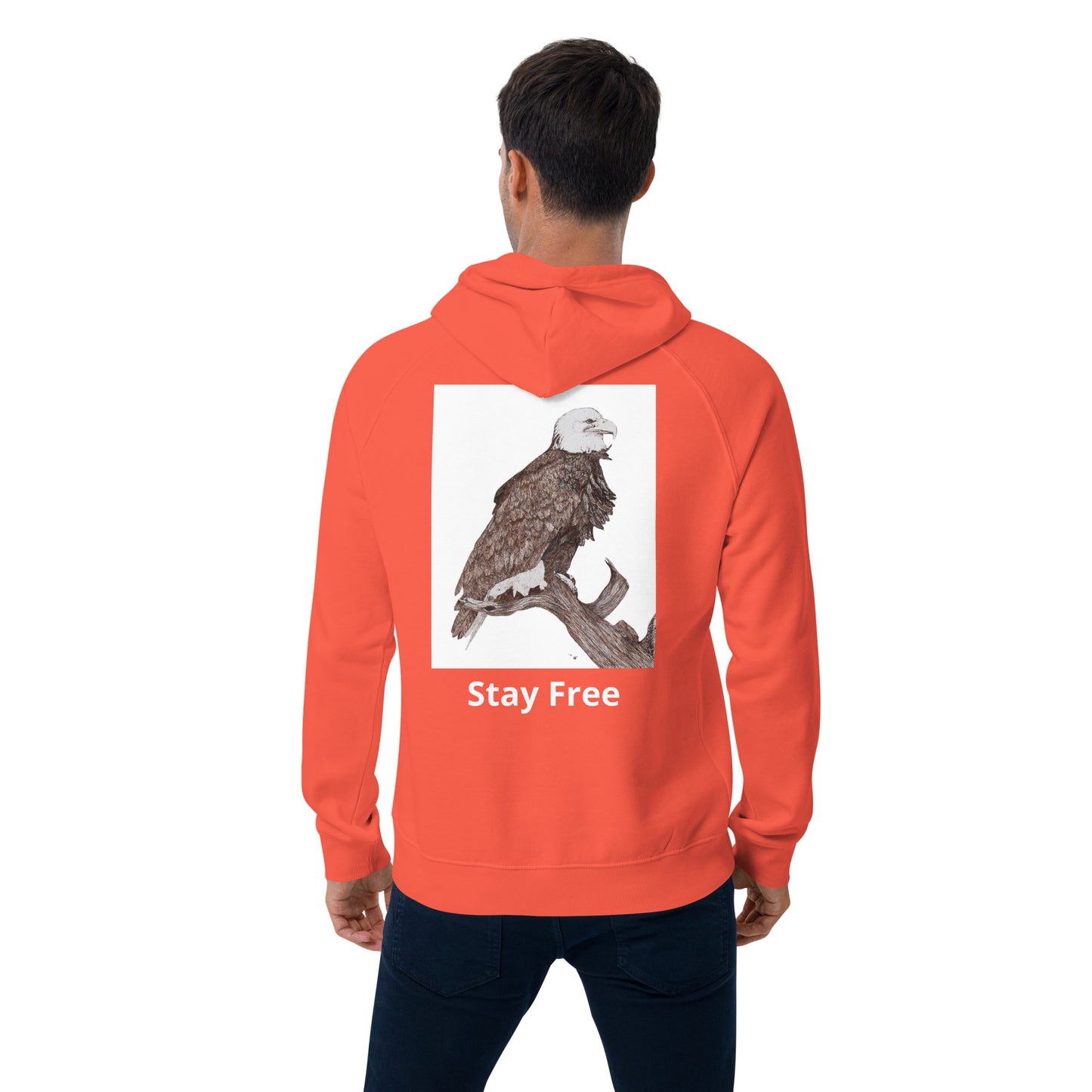 Unisex eco raglan hoodie Eagle