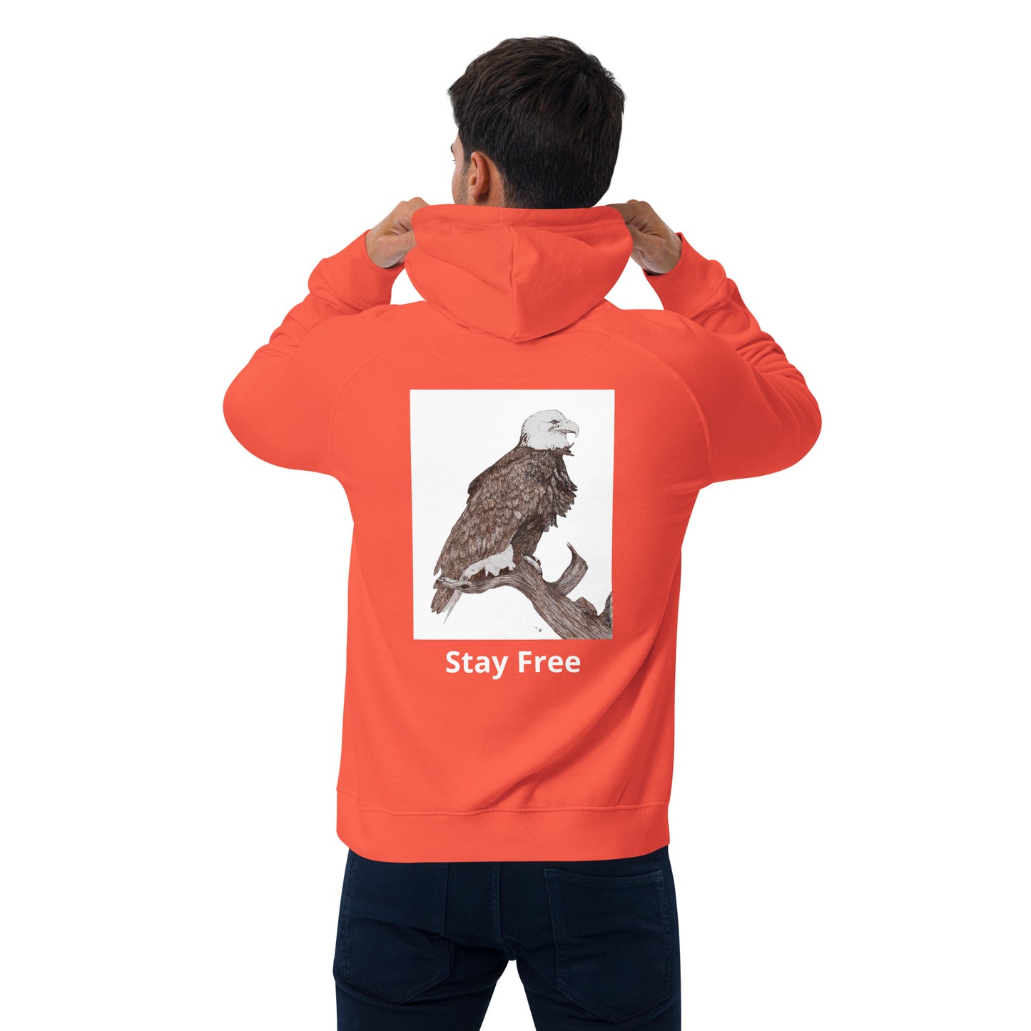 Unisex eco raglan hoodie Eagle