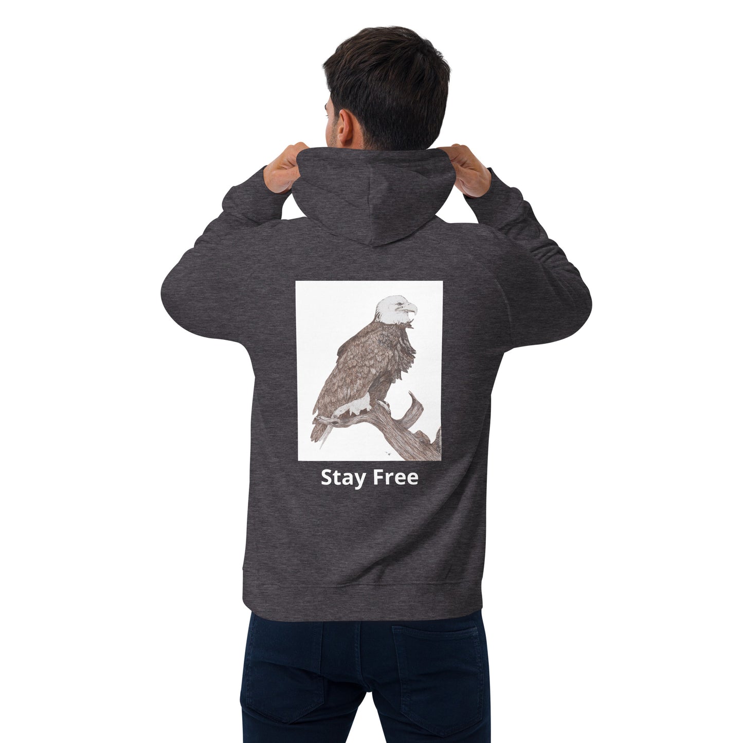 Unisex eco raglan hoodie Eagle