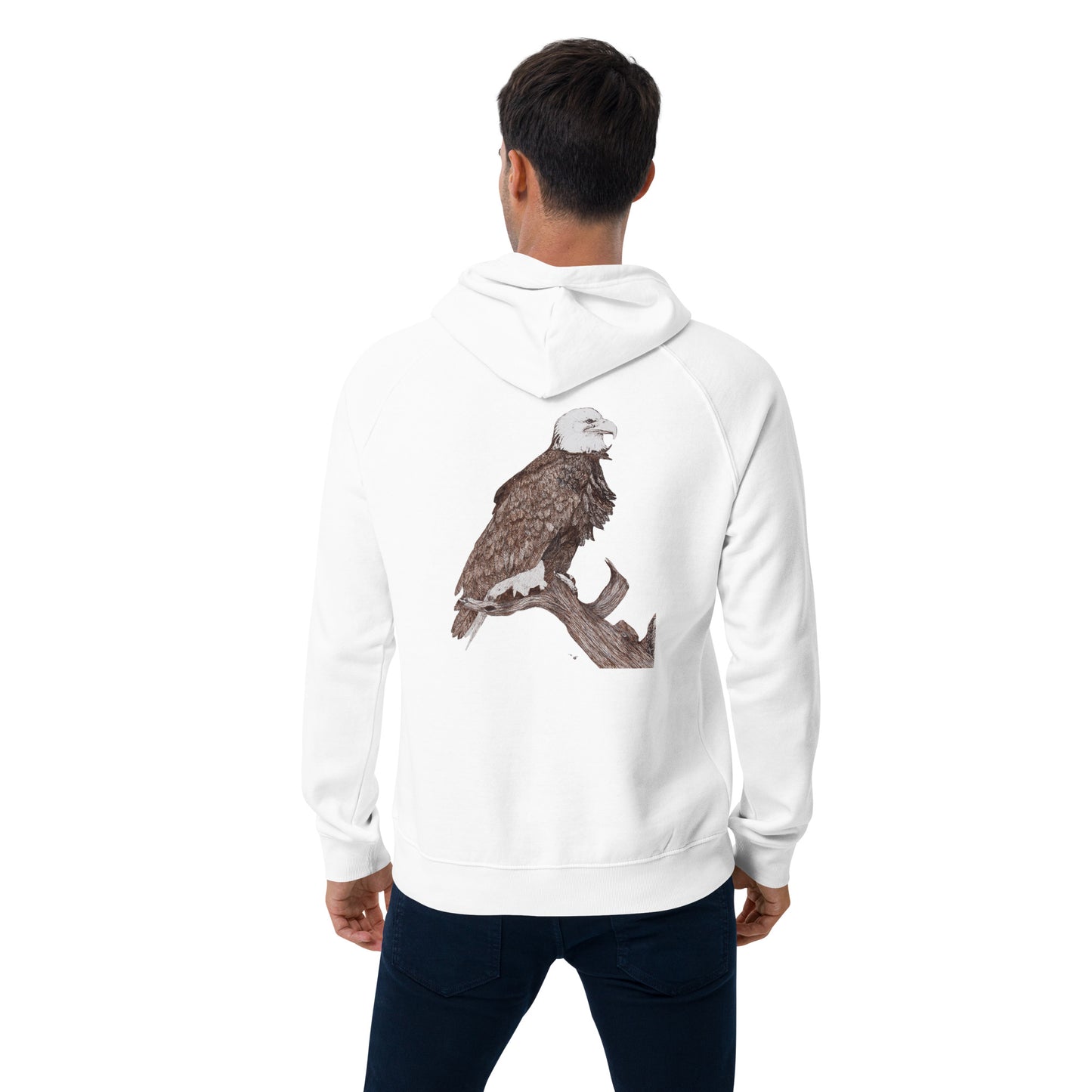 Unisex eco raglan hoodie Eagle