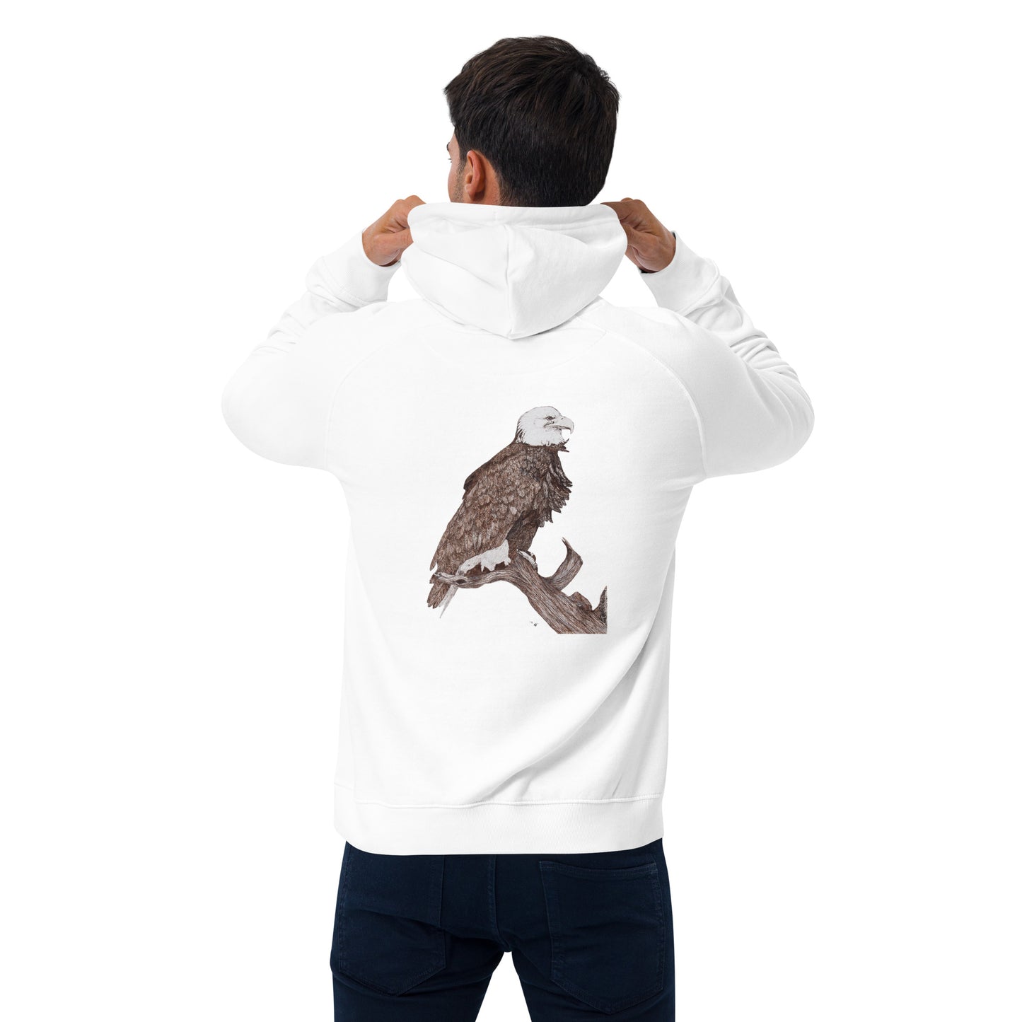 Unisex eco raglan hoodie Eagle