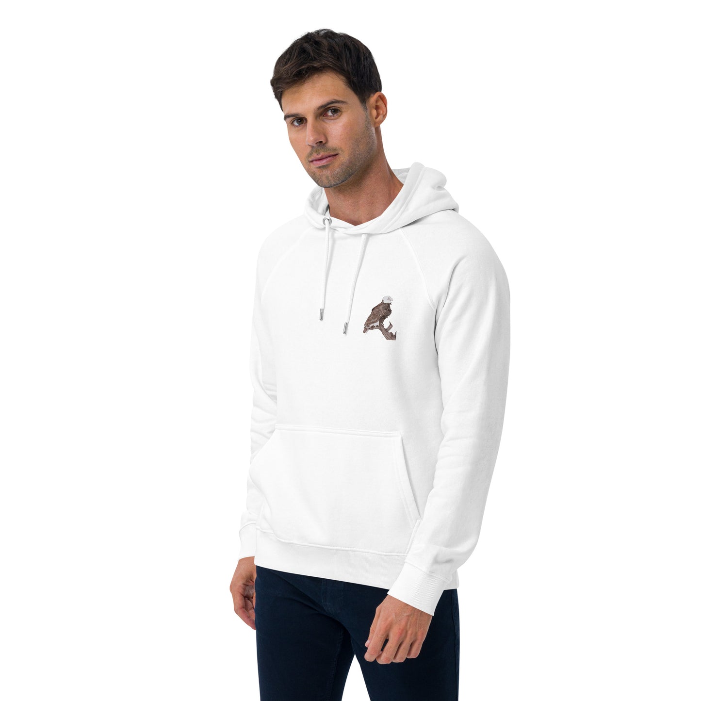 Unisex eco raglan hoodie Eagle