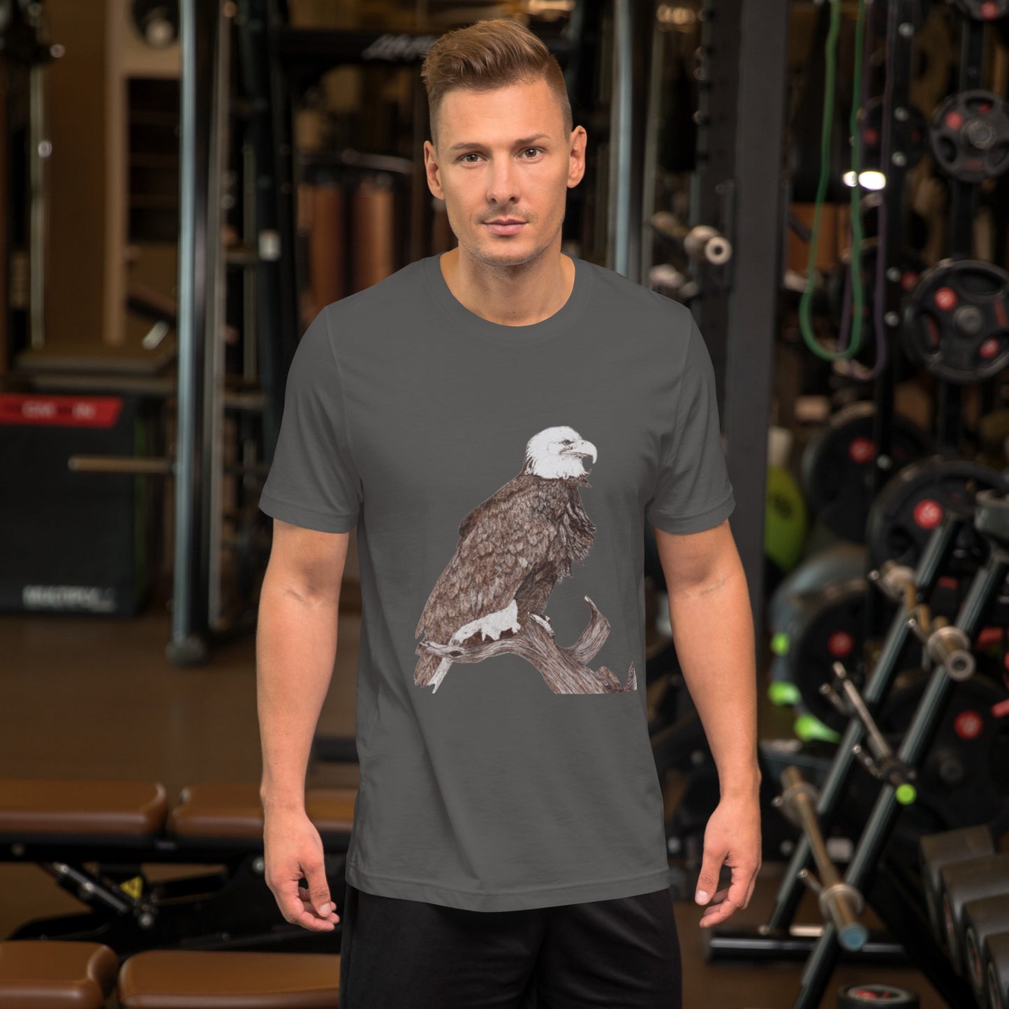 Bold Eagle Graphic Unisex T-Shirt – Perfect Patriotic Wear for Everyday Style | Stand Out with Fierce American Spirit