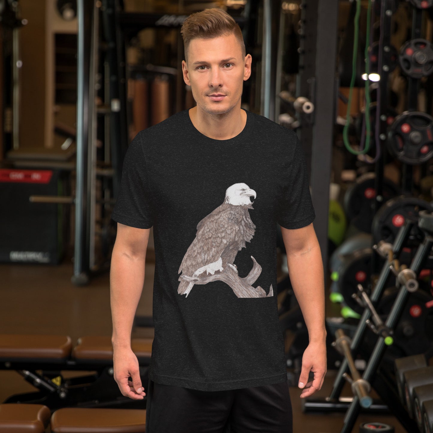 Bold Eagle Graphic Unisex T-Shirt – Perfect Patriotic Wear for Everyday Style | Stand Out with Fierce American Spirit