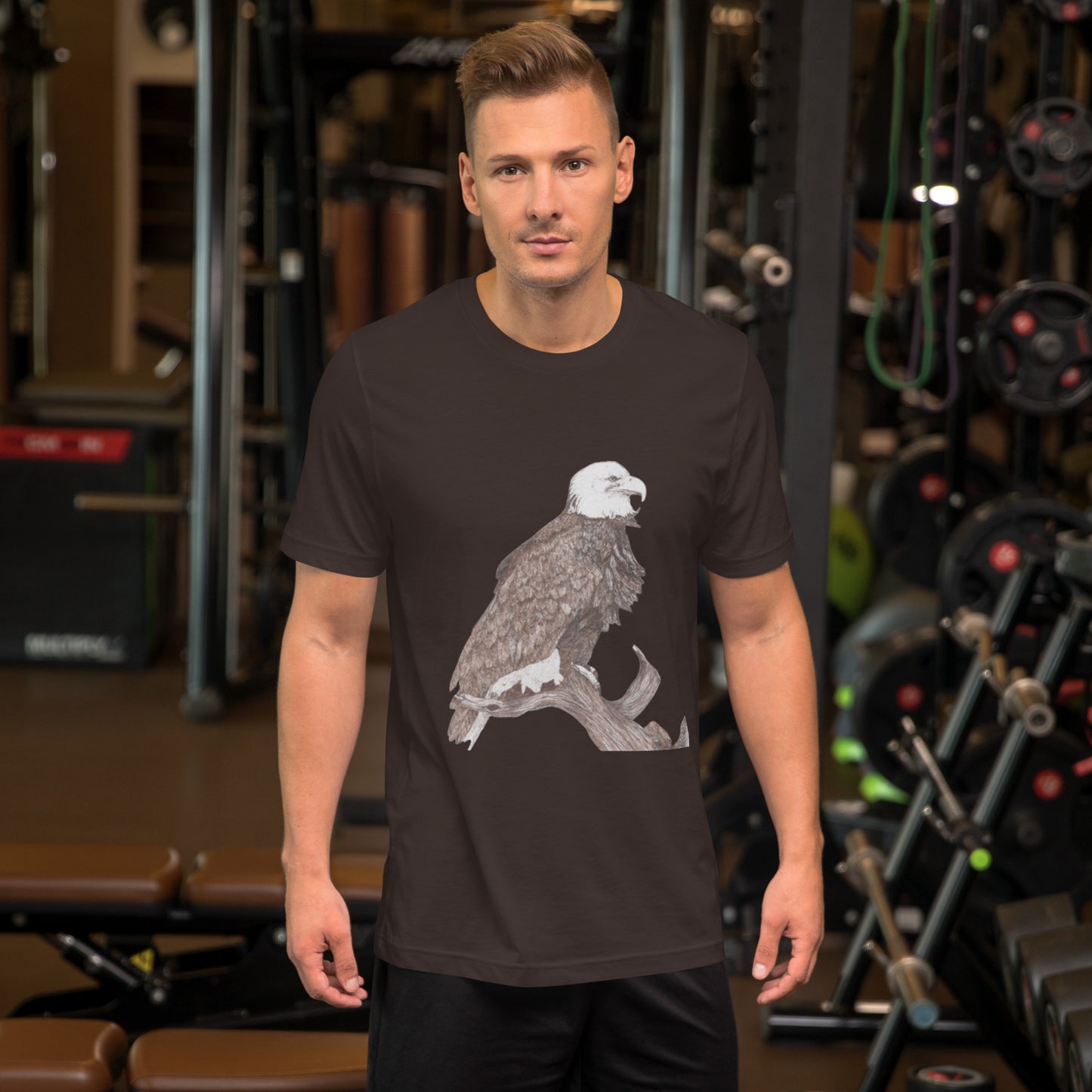 Bold Eagle Graphic Unisex T-Shirt – Perfect Patriotic Wear for Everyday Style | Stand Out with Fierce American Spirit