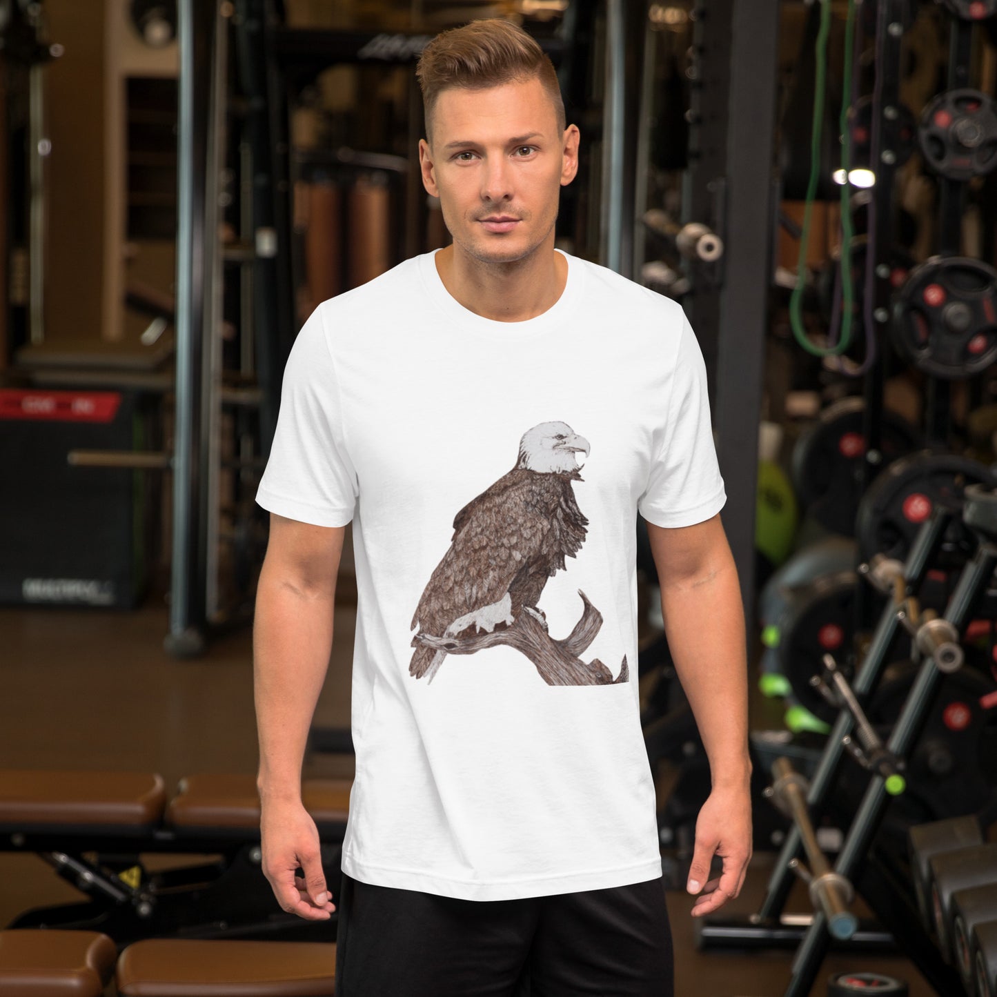 Bold Eagle Graphic Unisex T-Shirt – Perfect Patriotic Wear for Everyday Style | Stand Out with Fierce American Spirit