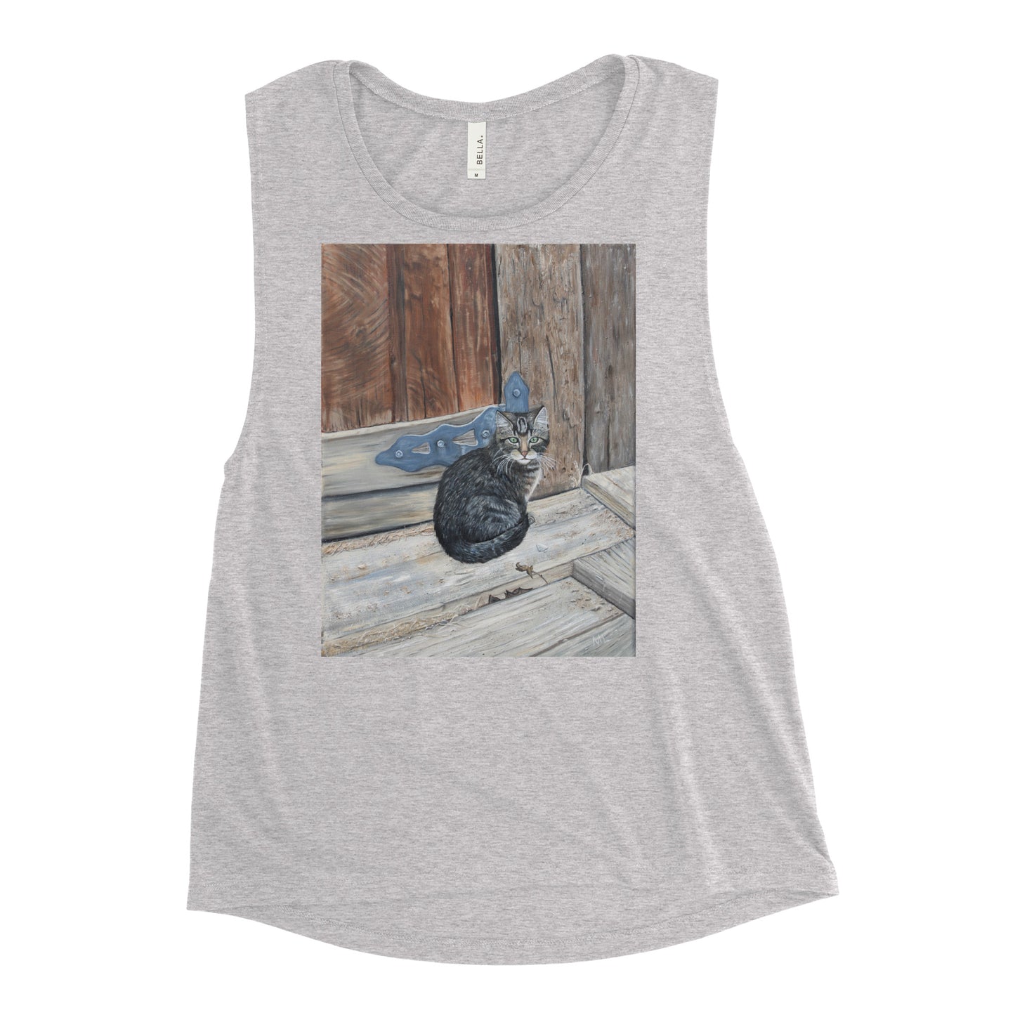 Ladies’ Muscle Tank Miss Bonnie Barn Cat