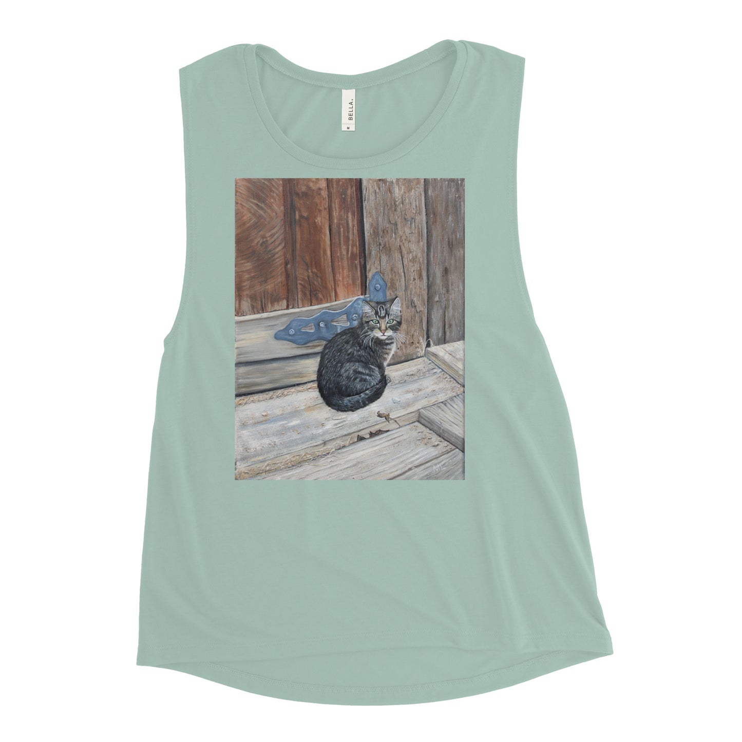 Ladies’ Muscle Tank Miss Bonnie Barn Cat