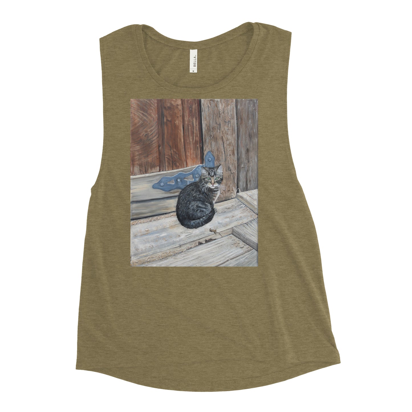 Ladies’ Muscle Tank Miss Bonnie Barn Cat