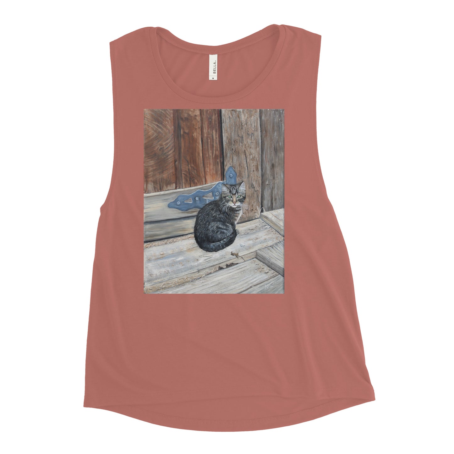 Ladies’ Muscle Tank Miss Bonnie Barn Cat