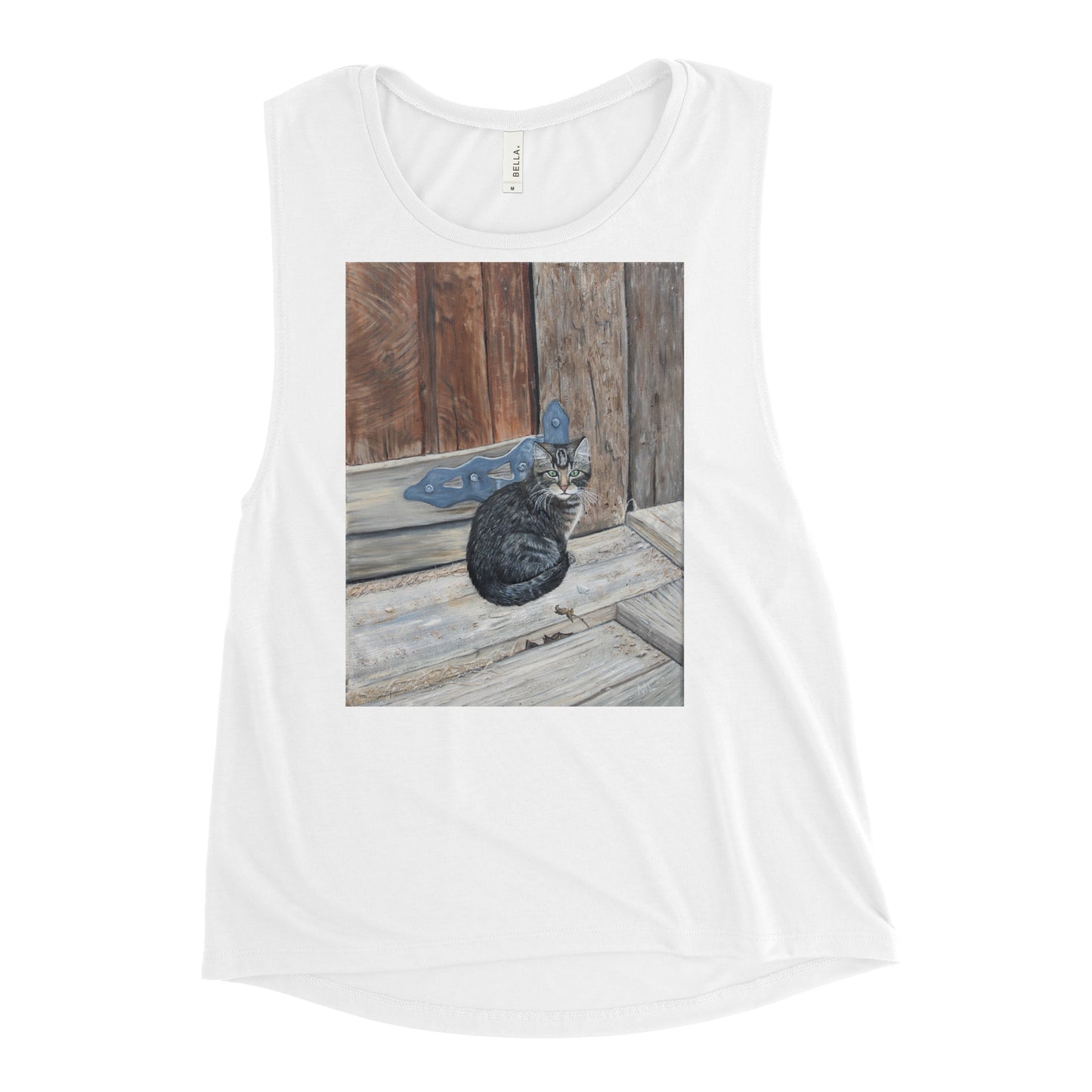 Ladies’ Muscle Tank Miss Bonnie Barn Cat