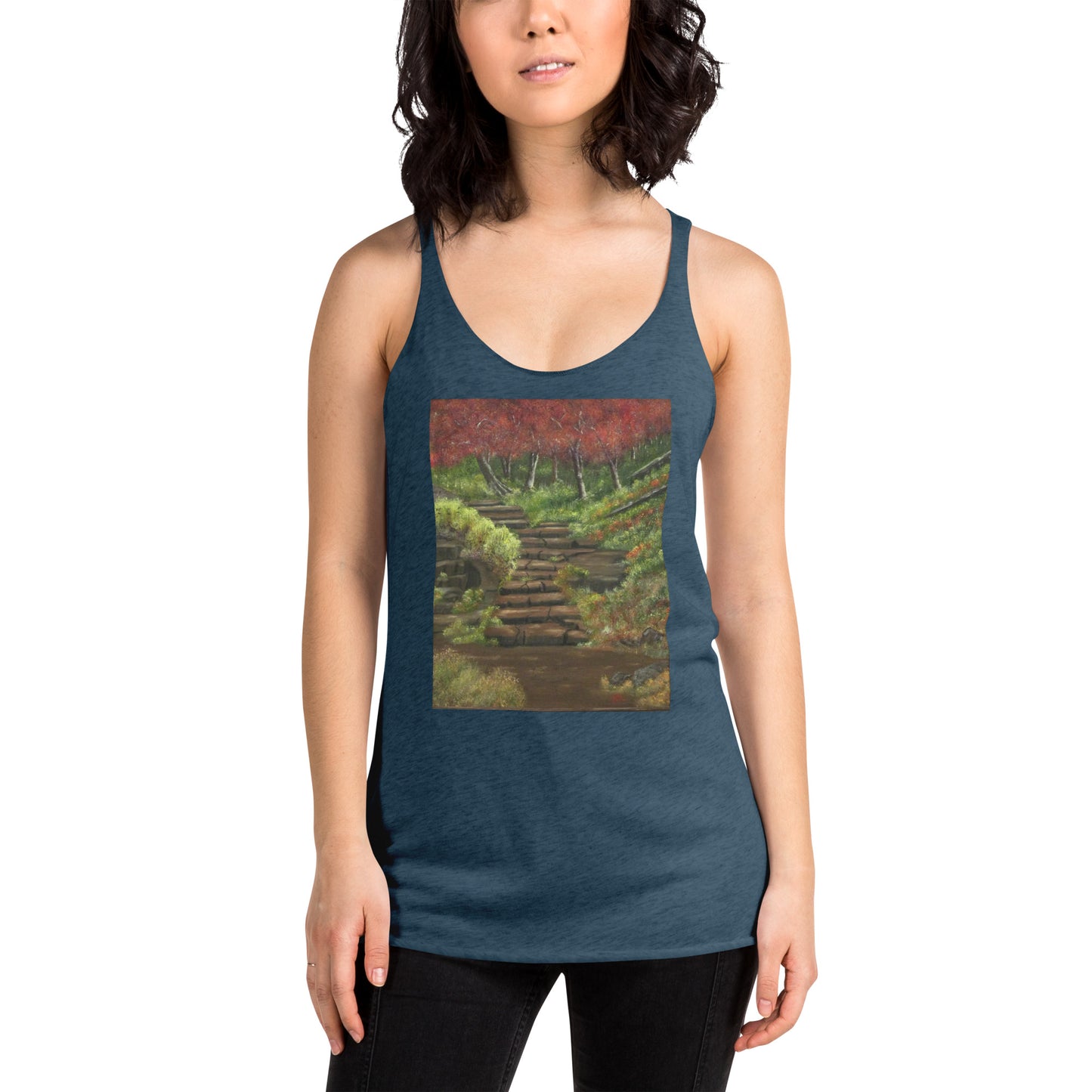 Women's Racerback Tank Steps to Adventure