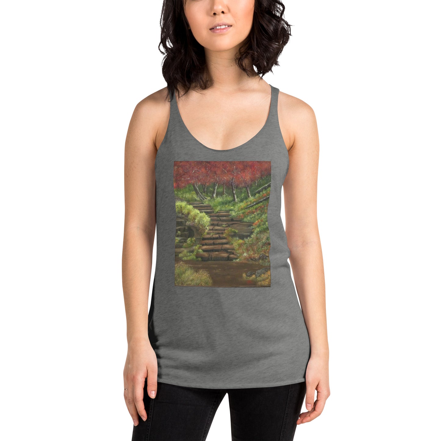 Women's Racerback Tank Steps to Adventure