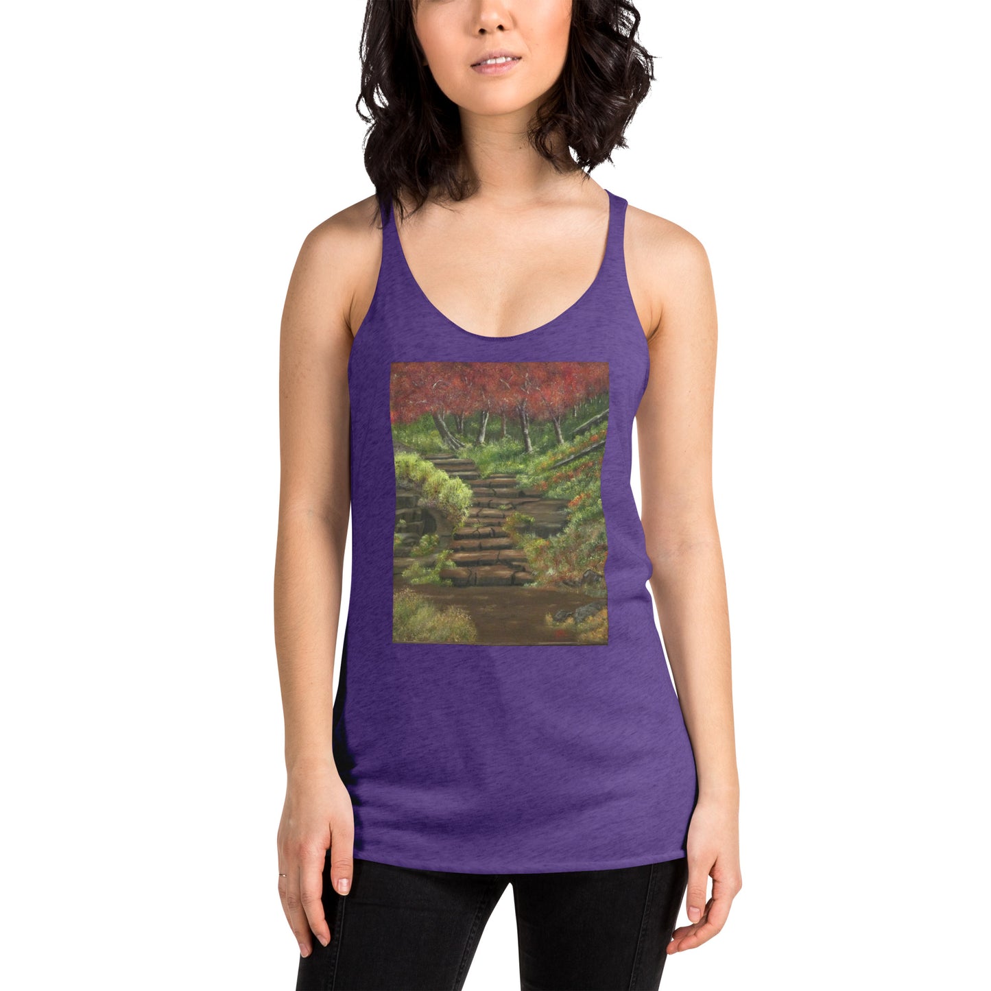 Women's Racerback Tank Steps to Adventure