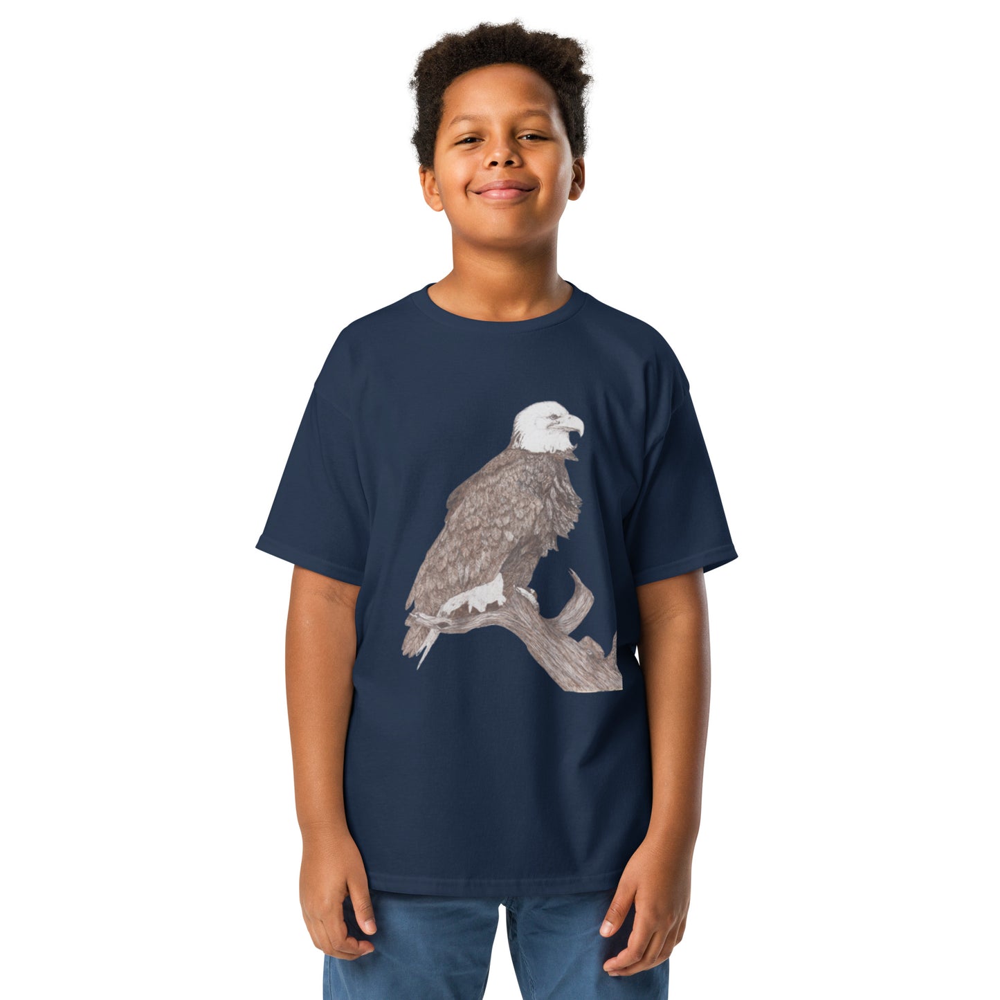 Youth classic tee with Eagle print