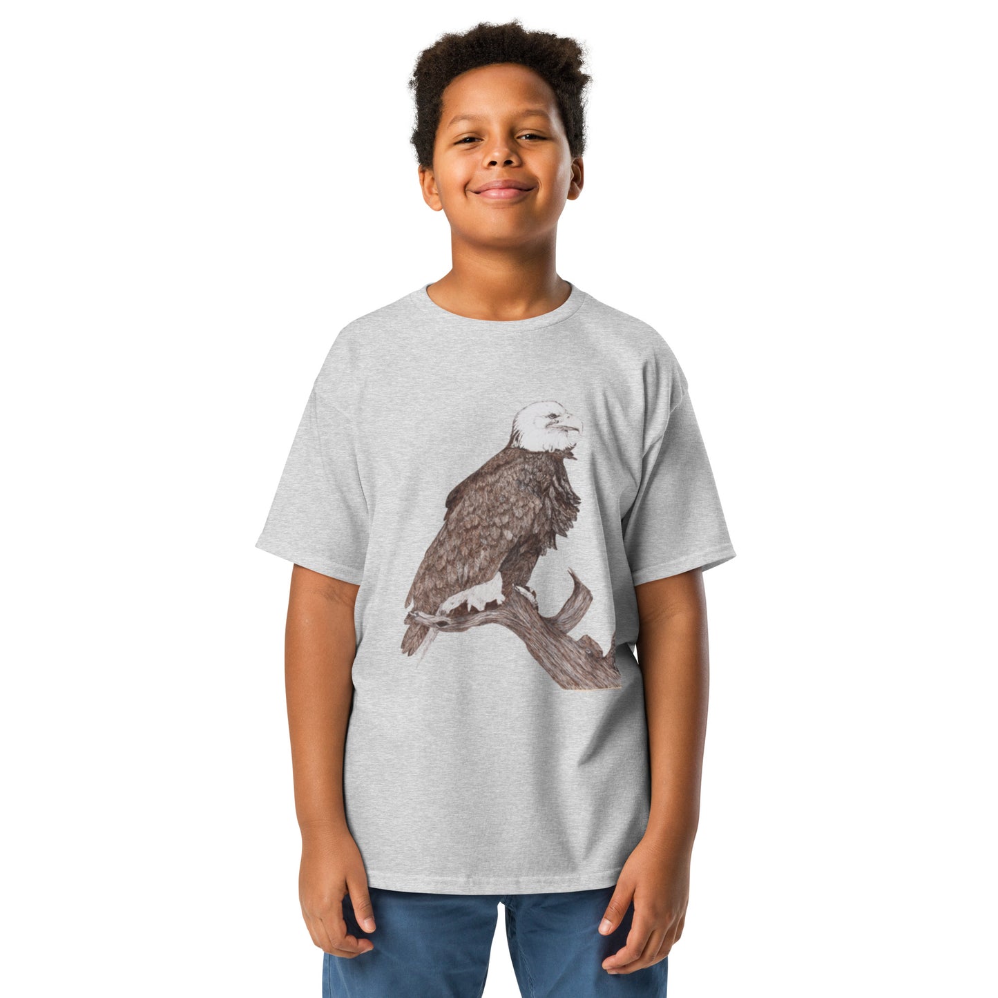 Youth classic tee with Eagle print